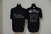 Phillies 17 Rhys Hoskins Big Fella Black 2019 Players' Weekend Player Jersey,baseball caps,new era cap wholesale,wholesale hats